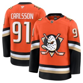 Anaheim Ducks Hockeydrakt Fanatics Premium Leo Carlsson 2024-25 Oransje Hjemme - Herre